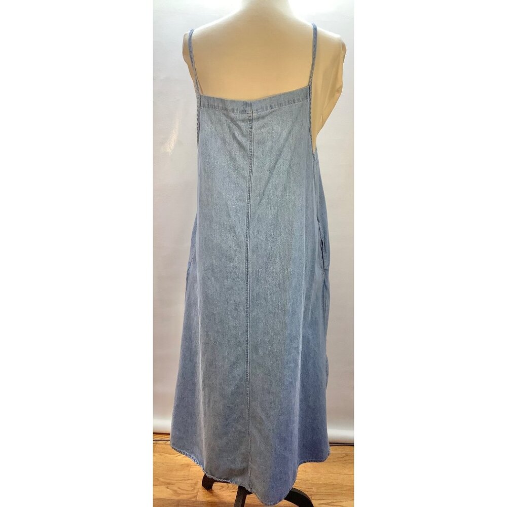 VTG Quacker Factory Dress Size 14 Embroidered Flowers Cottage Core Casual - Picture 2 of 9